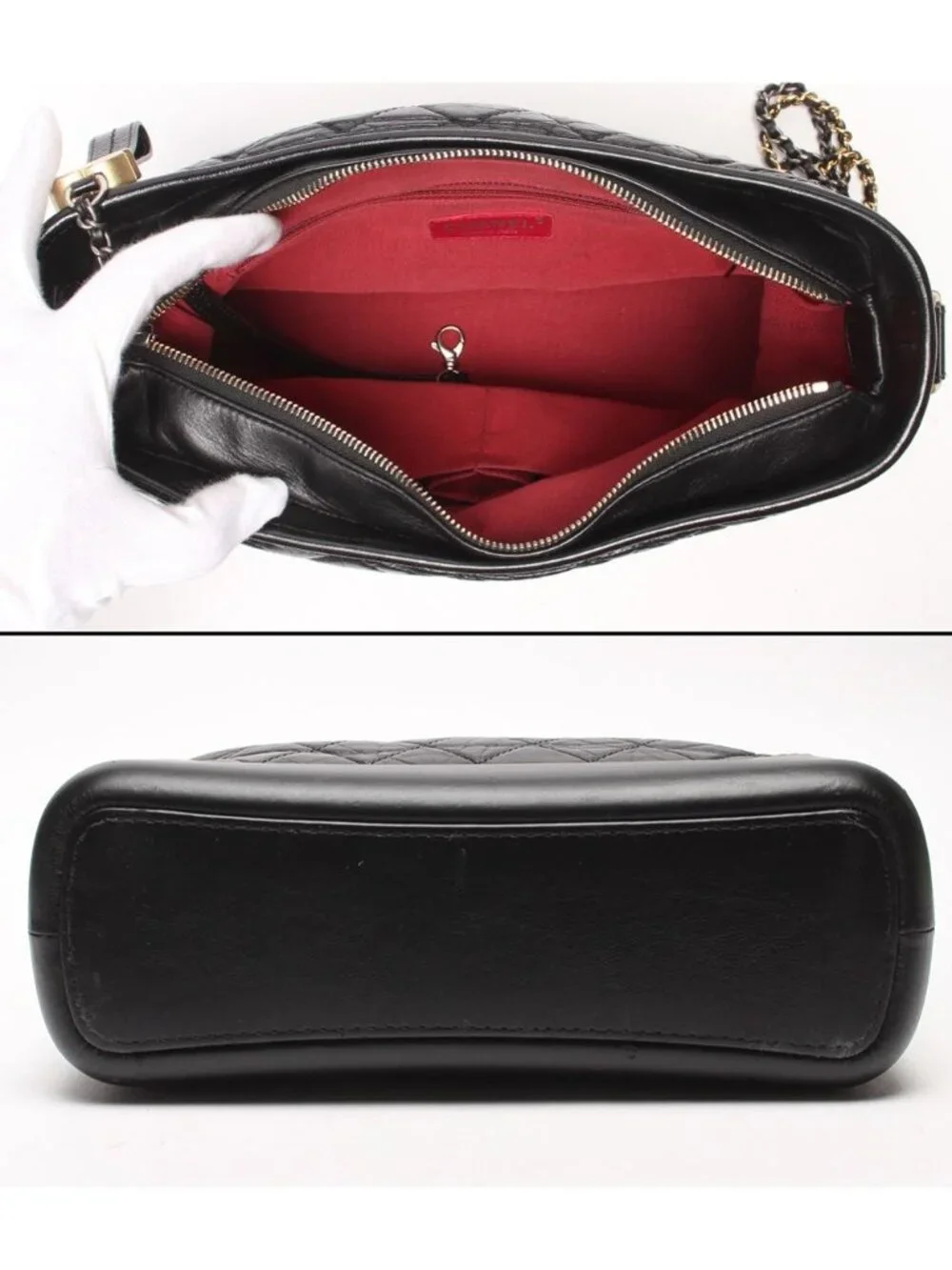Chanel Chain Shoulder Bag Quilted Hobo Large Gabriel